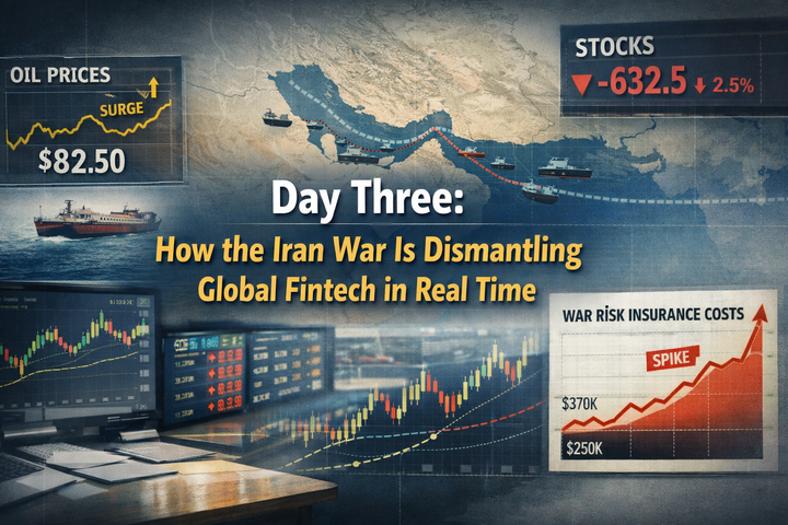 Day Three: How the Iran War Is Dismantling Global Fintech in Real Time
